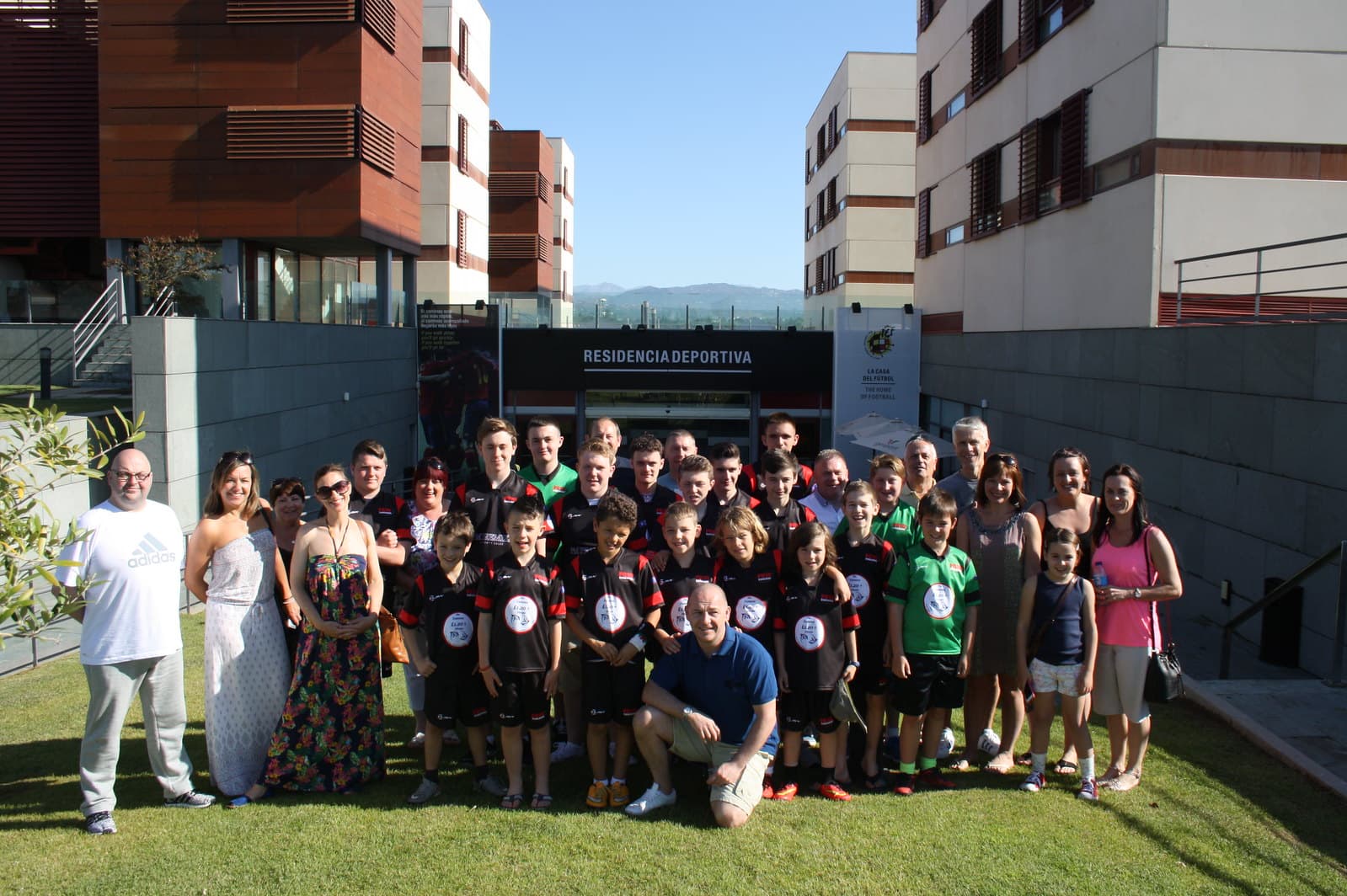 Youth soccer players training at Spanish Football Association facilities